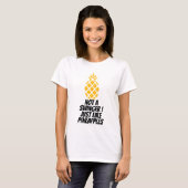 Geen zwinger, ik hou alleen van ananas t-shirt (Voorkant volledig)