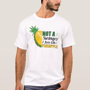 Geen zwinger, ik hou alleen van ananas t-shirt