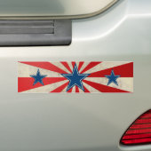 Geëneerde glorie - Rood, wit en blauw Bumpersticker (Op auto)