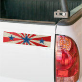 Geëneerde glorie - Rood, wit en blauw Bumpersticker (Op Truck)