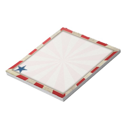 Geëneerde glorie - Rood, wit en blauw Notitieblok (Linkerzijde)