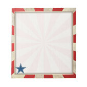 Geëneerde glorie - Rood, wit en blauw Notitieblok (Voorkant)