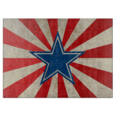 Geëneerde glorie - Rood, wit en blauw Snijplank (Voorkant)