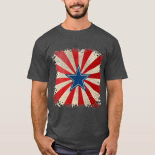 Geëneerde glorie - Rood, wit en blauw T-shirt