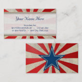 Geëneerde glorie - Rood, wit en blauw Visitekaartje (Voorkant / Achterkant)