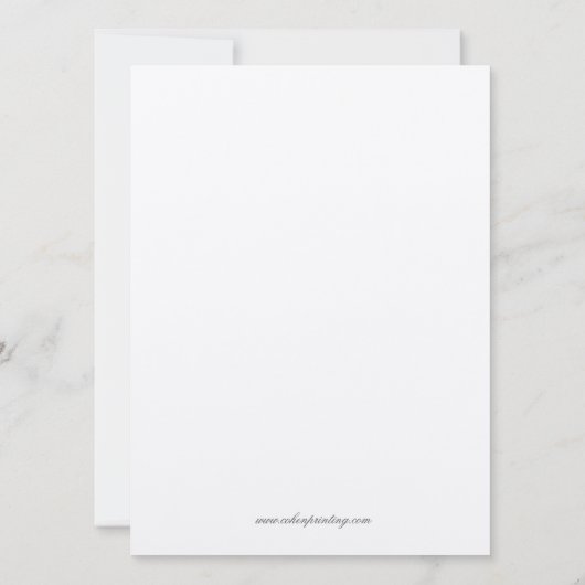 Geenery Botanical Chuppah Joodse bruiloft Uitnodig Kaart (Achterkant)