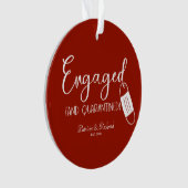 Geëngageerd en gepantserd Verloving Ornament (voorkant)