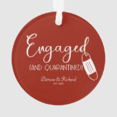 Geëngageerd en gepantserd Verloving Ornament (achterkant)