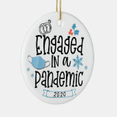 Geëngageerd in een Pandemisch Ornament van 2020 Ve (Rechts)