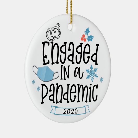 Geëngageerd in een Pandemisch Ornament van 2020 Ve (Rechts)