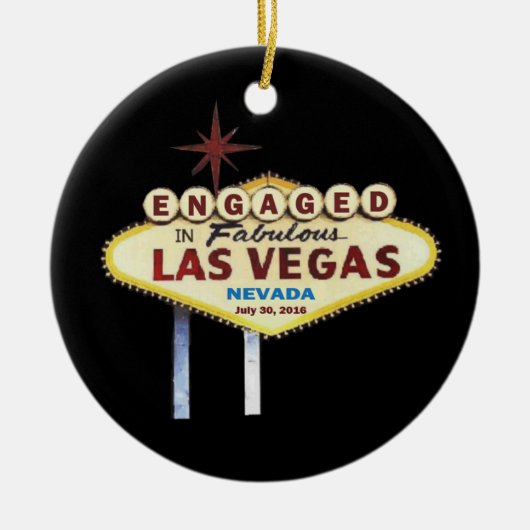 Geëngageerd in Las Vegas Ornament (Voorkant)