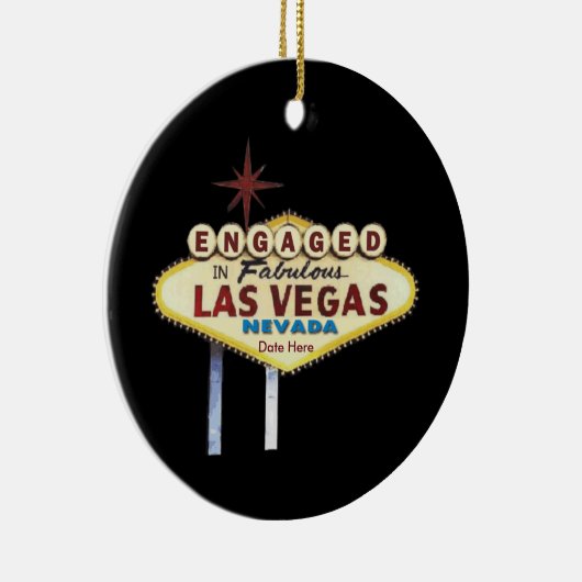 Geëngageerd in Las Vegas Ornament (Rechts)