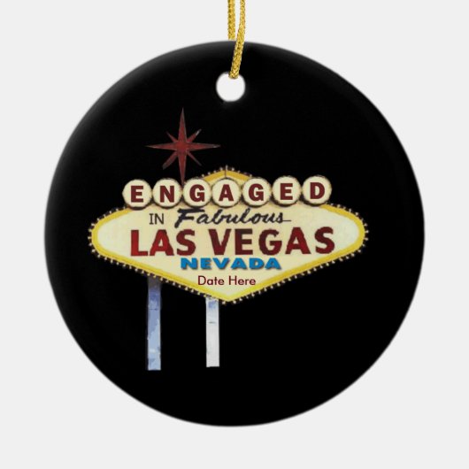 Geëngageerd in Las Vegas Ornament (Voorkant)