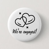 Geëngageerd! Ronde Button 5,7 Cm (Voorkant)