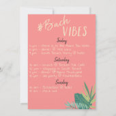 Geëngageerde AF Black en White Summer Bachelorette Kaart (Achterkant)