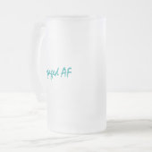 Geëngageerde AF Matglas Bierpul (Voorkant links)