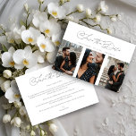 Geëngageerde Chic Romantic Wedding 3 Foto's Collag Save The Date<br><div class="desc">Bedoelde Chic Romantic Wedding 3 Foto's Collage sparen de Datum met Envelope. BELANGRIJKE OPMERKING: dit ontwerp maakt deel uit van een collectie en heeft andere gecoördineerde elementen die je in mijn winkel kunt vinden. Soms kan het moeilijk zijn om te verdoven en teksten of initialen op de design, als dat...</div>