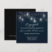 Geëngageerde partijuitnodiging vuurlustig Licht Ma Kaart (Voorkant / Achterkant)