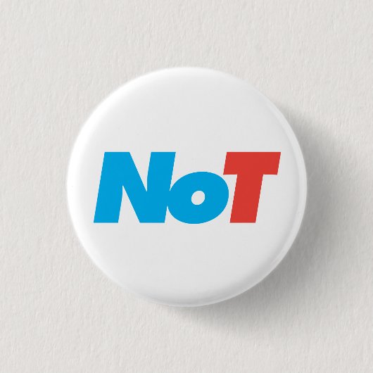 GeenT Knop 2 Ronde Button 3,2 Cm (Voorkant)