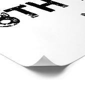 Geëquaranteerd verjaardagsteken poster (Hoek)