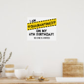 Geëquaranteerd verjaardagsteken poster (Keuken)