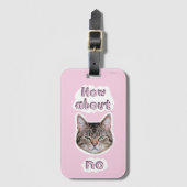 Geërgerde Kat Bagagelabel (Voorkant (verticaal))