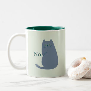 Geërgerde Kat Tweekleurige Koffiemok
