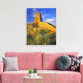 Geërodeerd monument in de Little Missouri Canvas Afdruk (Insitu (Woonkamer))