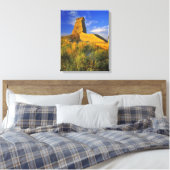 Geërodeerd monument in de Little Missouri Canvas Afdruk (Insitu (Slaapkamer))
