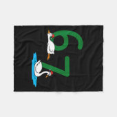 Geese A Laying Swans A Swimming 67 Six Geese Seven Fleece Deken (Voorkant (Horizontaal))