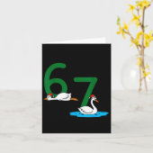 Geese A Laying Swans A Swimming 67 Six Geese Seven Kaart (Gele Bloem)