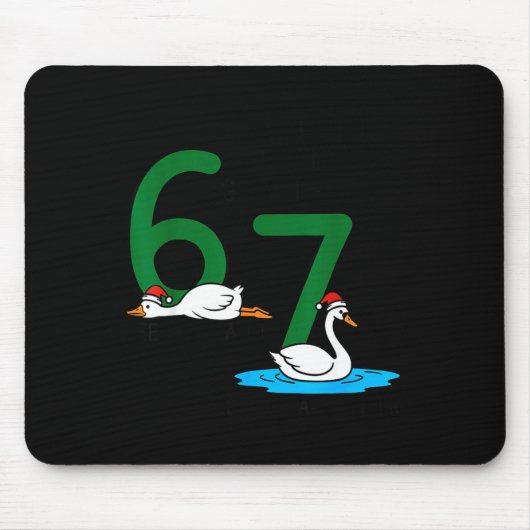 Geese A Laying Swans A Swimming 67 Six Geese Seven Muismat (Voorkant)