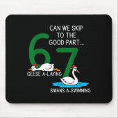 Geese A Laying Swans A Swimming 67 Six Geese Seven Muismat (Voorkant)
