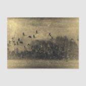 Geese Antiek Sepia Texture Grunge Tissuepapier (Voorkant)