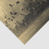 Geese Antiek Sepia Texture Grunge Tissuepapier (Detail)