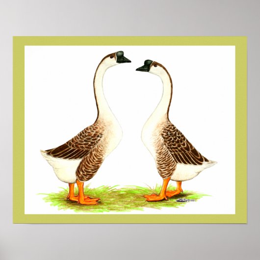 Geese: Bruin Chinees Poster (Voorkant)