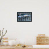 Geese door Waterfall Foto Poster (Keuken)