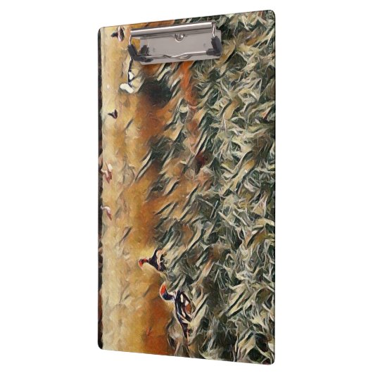 Geese en Duck Roam Art Klembord (Links)