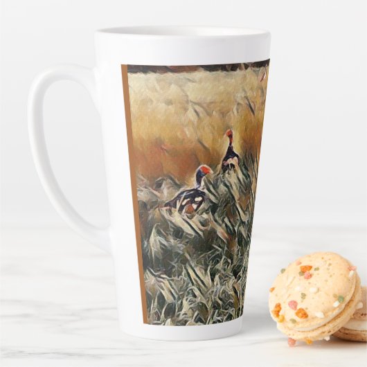 Geese en Duck Roam Art Latte Mok (In situ)