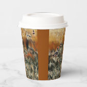 Geese en Duck Roam Art Papieren Bekers (Links)