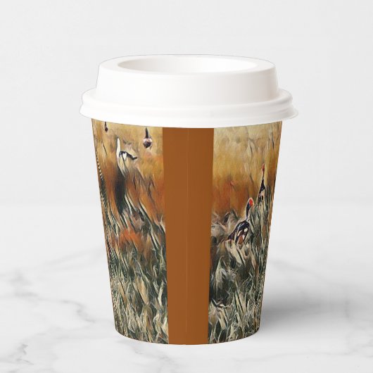 Geese en Duck Roam Art Papieren Bekers (Rechts)