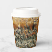 Geese en Duck Roam Art Papieren Bekers (Voorkant)