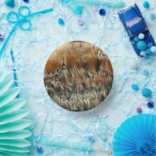 Geese en Duck Roam Art Papieren Kommen (Feest)