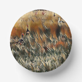 Geese en Duck Roam Art Papieren Kommen