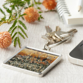 Geese en Duck Roam Art Sleutelhanger