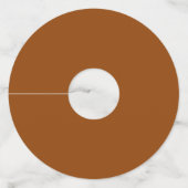 Geese en Duck Roam Art Wijnglaslabel (Achterkant)