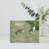 Geese Family Happy Moederdag Briefkaart (Staand voorkant)