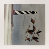 GEESE IN CAPE HATTERAS LIGHTHOUSE LEGPUZZEL (Horizontaal)