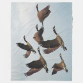 GEESE in DE VLUCHT Fleece Deken (Voorkant)