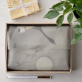 Geese in Full Moon door Ohara Koson Tissuepapier (Geschenk)